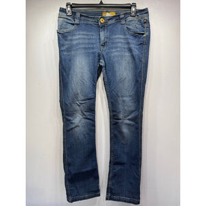 Mecca Femme Vintage Y2K Jeans Low Rise Boot Cut Rhinestone Studded Pockets 13/14